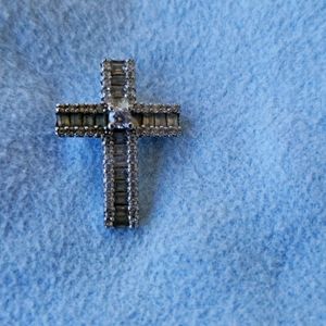 Sterling Silver/CZ Cross